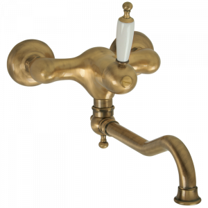Wall-mounted sink mixer with movable spout Oxford