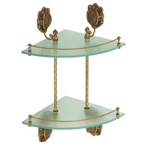 Double angle shelf