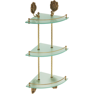 Triple angle shelf