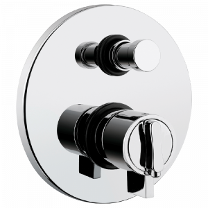 Built-in 2-way shower mixer with diverter, thermostatic