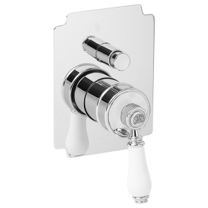 Built-in 2 way shower mixer with diverter