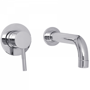 Concealed basin mixer