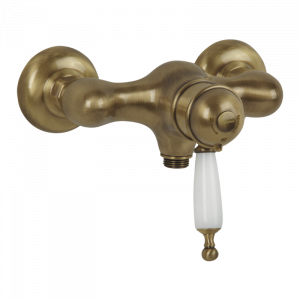 Exposed shower mixer, thermostatic