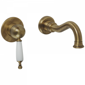 Concealed basin mixer