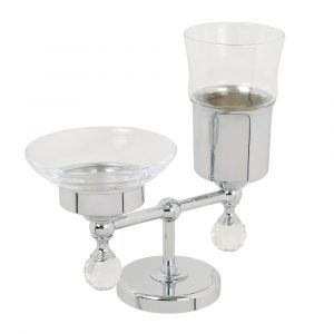 Soap dish and tumbler