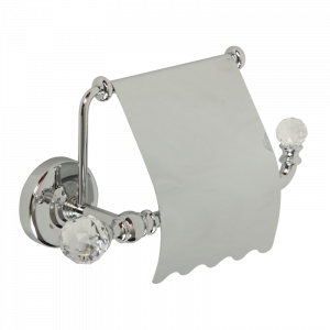 Roll holder with lid