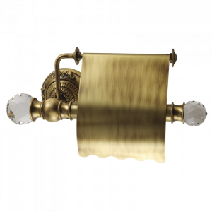 Paper roll holder with a lid, Cristalia