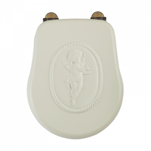 Toilet seat Avorio with Angel decoration