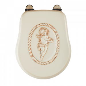Toilet seat Decape Sabbia with Angel decoration