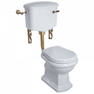 WC low level cistern with lever, Bella
