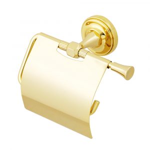 Roll holder with lid