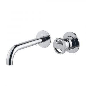 Concealed basin mixer