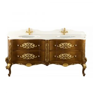Комплект мебели, L180 cm, Virginia, цвет: орех светлый, декор: золото