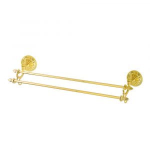 Double towel holder, gold