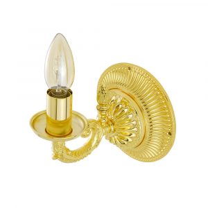 Single wall lamp, (large socket), gold