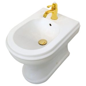 CHARME Suspended bidet, single faucet hole, shiny white