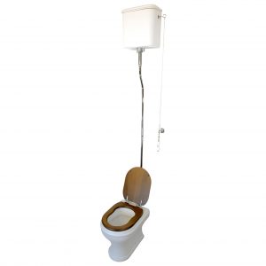 CHARME Set: universal floor-mounted toilet with high tank and chain